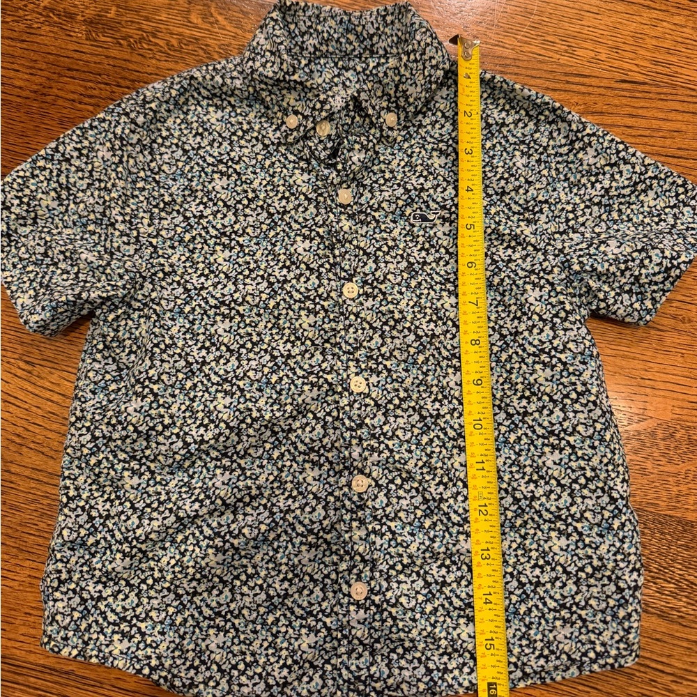 Vineyard Vines boys floral polo size 5 100% cotton